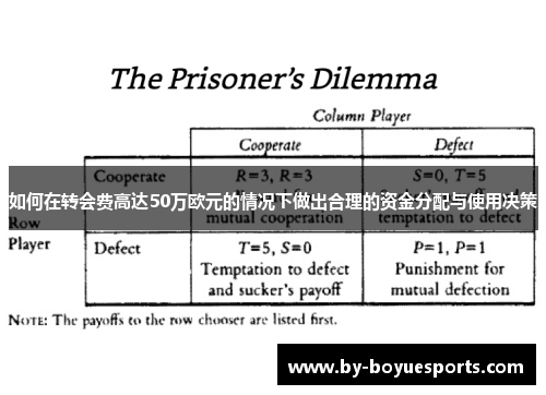 如何在转会费高达50万欧元的情况下做出合理的资金分配与使用决策